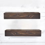 Hanah Home Raf275 Estantería Decorativa de Madera de 2 Piezas